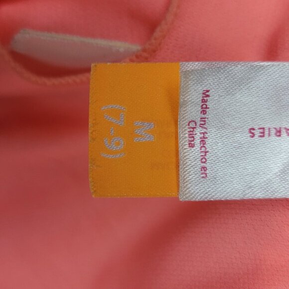 No Boundaries Bikini Top Juniors Size M Triangle Strappy Metallic Peach Smoothie - Picture 9 of 10